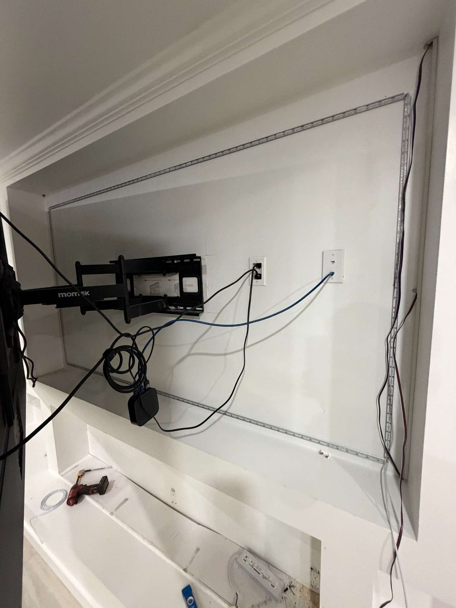 Project 7 – TV wall rough-in and wiring