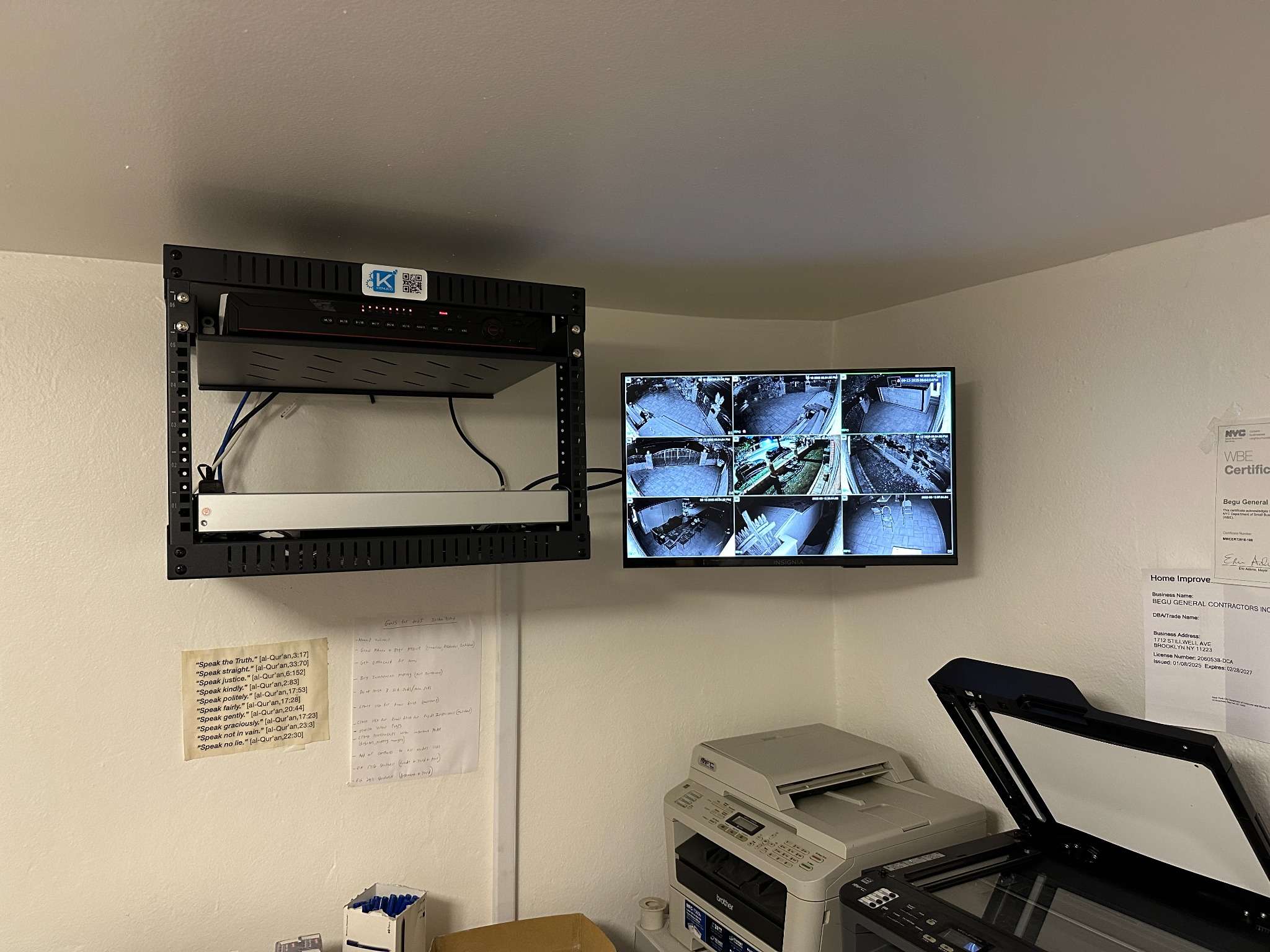 Project 1 – Cameras and wiring